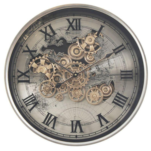 MARCO MAP INDUSTRIAL COGS CLOCK 40CM