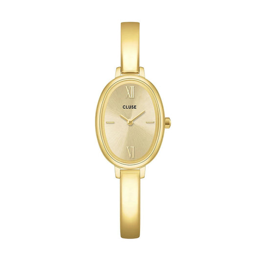 CLUSE L'OVALE BANGLE WATCH GOLD