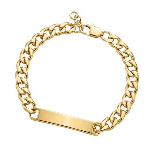 BLAZE STEEL MENS ID BRACELET GP