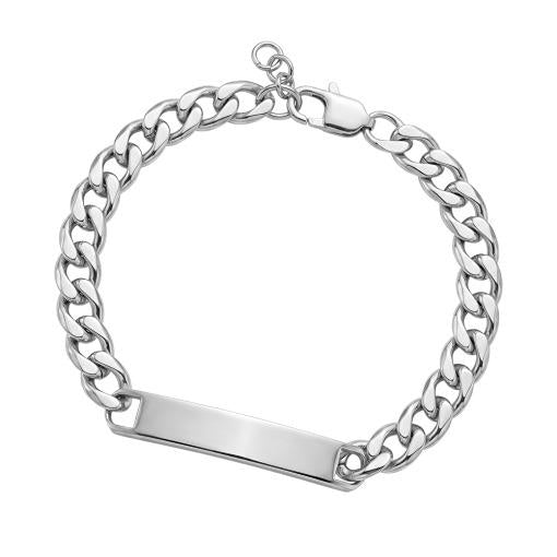 BLAZE STEEL MENS ID BRACELET