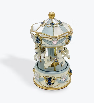 BLUE MUSICAL CAROUSEL SMALL
