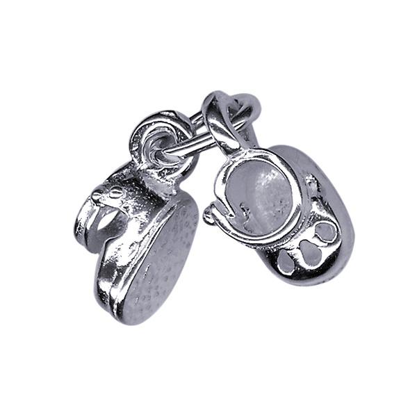 STERLING SILVER BABY BOOTIES CHARM