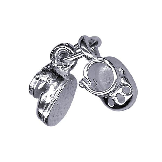 STERLING SILVER BABY BOOTIES CHARM