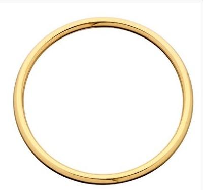 HARD GOLD PLATED 60MM BANGLE