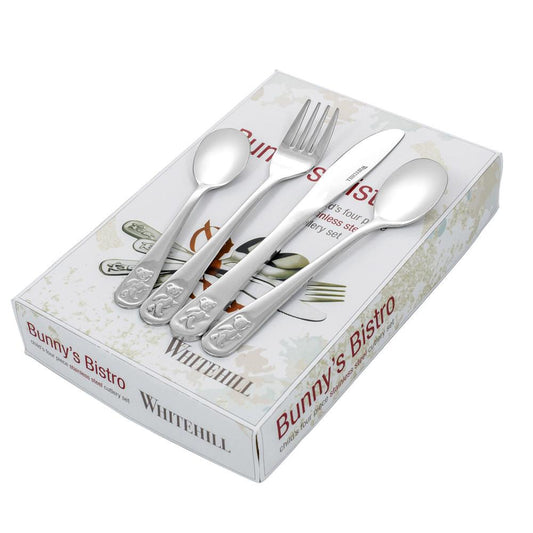 4PC TEDDY'S TABLE CUTLERY SET