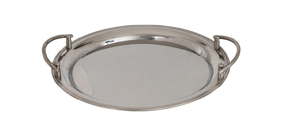 STAINLESS STEEL 14" CIRCULAR TRAY