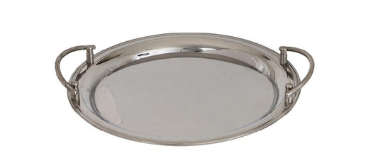 STAINLESS STEEL 14" CIRCULAR TRAY