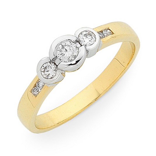 DIAMOND BEZEL SET RING