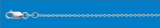 STERLING SILVER CABLE CHAIN - 50CM