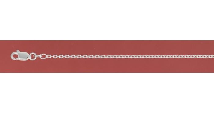 STERLING SILVER CABLE CHAIN - 55CM