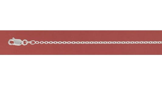 STERLING SILVER CABLE CHAIN - 55CM