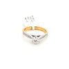 18CT Y/W DIAMOND ENGAGEMENT RING