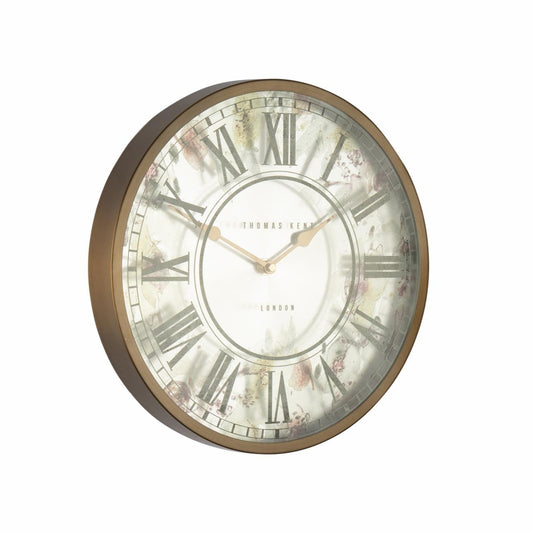 30CM BRASS FLOWER CLOCK