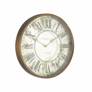 30CM BRASS FLOWER CLOCK