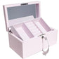 PINK WOODEN JEWELLERY BOX
