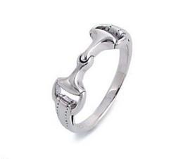 SS SNAFFLE BIT RING - SIZE M