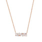 SS/RGP NECKLACE WITH CZ
