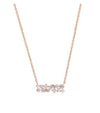 SS/RGP NECKLACE WITH CZ