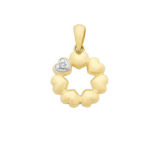9YG DIAMOND PENDANT