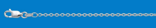 STERLING SILVER CABLE CHAIN - 40CM