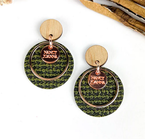 MINI FOREST ROUND DROP EARRINGSE