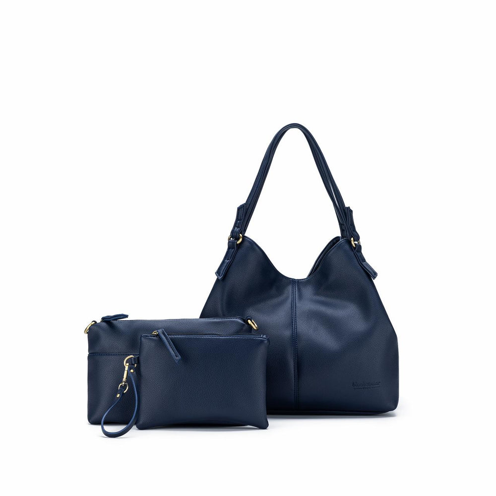 LINA DEEP NAVY 3 PCE HANDBAG SET