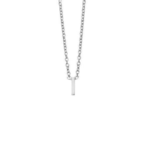 SS LETTER NECKLACE - I