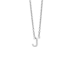 SS LETTER NECKLACE - J