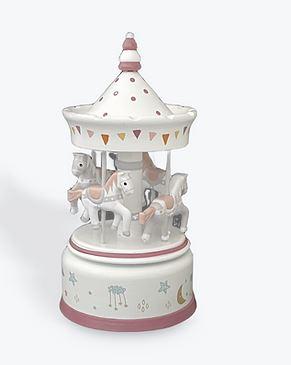 WOODEN MUSICAL HORSE CAROUSEL