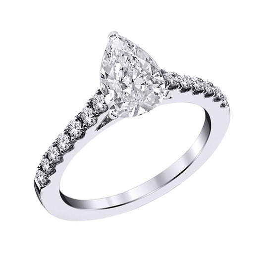 14WG LAB GROWN DIAMOND ENGAGEMENT RING