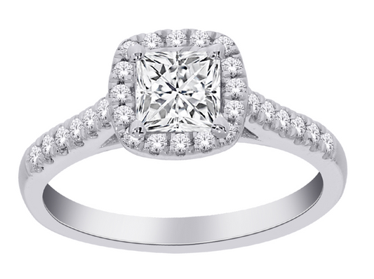 14WG LAB GROWN DIAMOND ENGAGEMENT RING