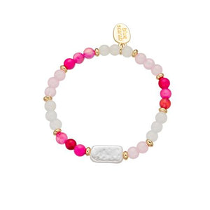 PINK BEADED BRACELET