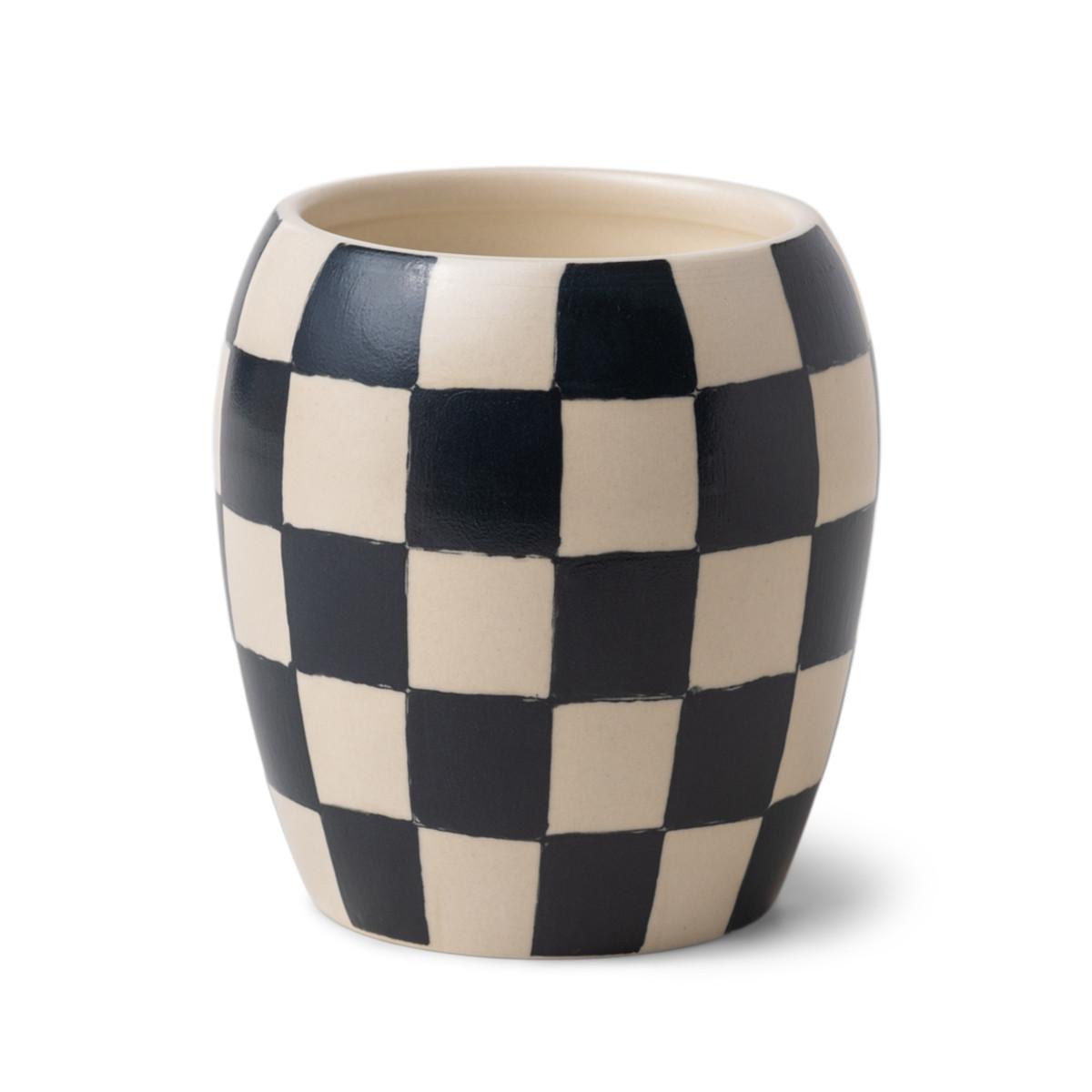 CHECKMATE PORCELAIN CANDLE - BLACK FIG & OLIVE