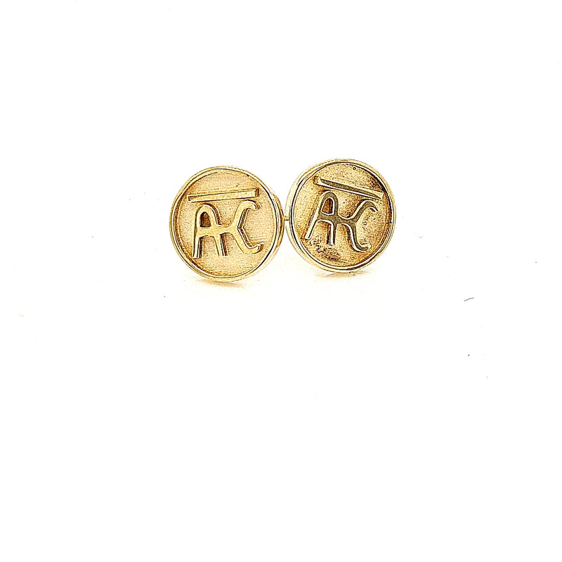 BRAND GOLD EARRINGS EAR TAG STYLE