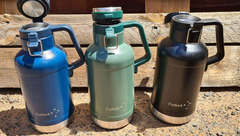 BLUE STAINLESS VACUUM THERMOS