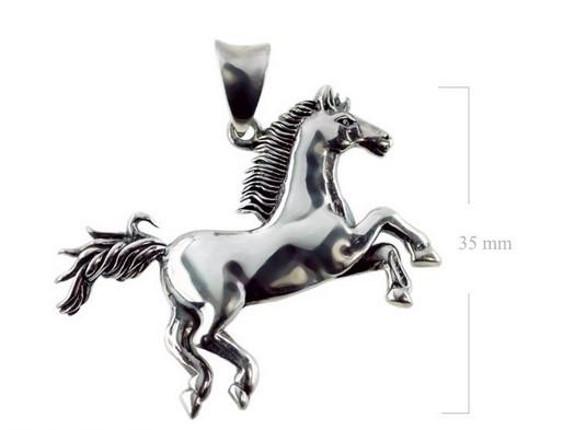 SS GALLOPING HORSE PENDANT